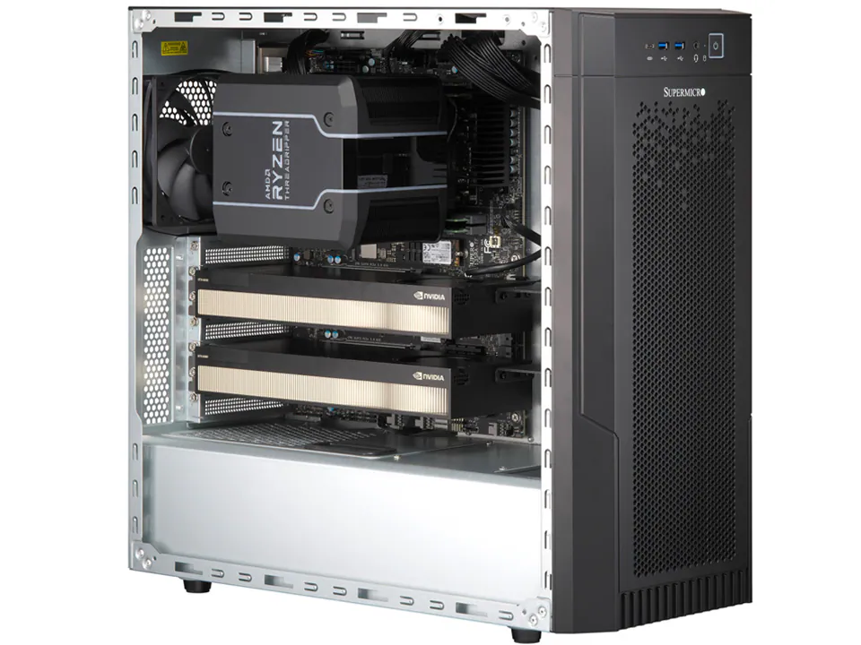 【OTTO_WS】在庫1台 SuperMicro AS-531AW-TC Threadripper Pro 9955WX RTX PRO 6000 WS ワークステーションモデル6